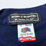 (t-shirt) DEAD STOCK NEW 1990'S～ MADE IN USA SPACE PATTERN DOUBLE SIDED PRINT LUMINOUS T-SHIRT