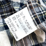 (DESIGNERS) 2000'S GOOD ENOUGH PLAID WRINKLED FRENCH CUFFS SHIRT