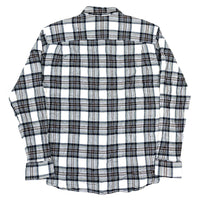 (DESIGNERS) 2000'S GOOD ENOUGH PLAID WRINKLED FRENCH CUFFS SHIRT