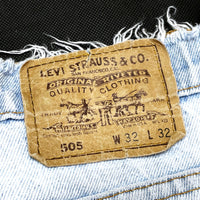 (VINTAGE) 1990'S MADE IN USA Levi's 505 RIPPED DENIM PANTS
