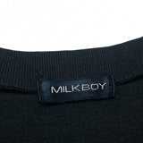(designers) 1990'S～ MILKBOY SLEEVE RIB PANELED DOUBLE SIDDED PRINT LONG SLEEVE T-SHIRT