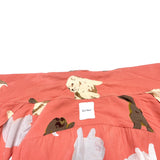 (designers) 1990'S～ KARL HELMUT DOG PATTERN ALL OVER PRINT RAYON LOOP COLLAR SHORT SLEEVE BOX SHIRT