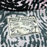 (vintage) 1980'S～ Pearl Harbor SPIRAL PATTERN TOTAL PATTERN PRINT RAYON LOOP COLLAR SHORT SLEEVE BOX SHIRT