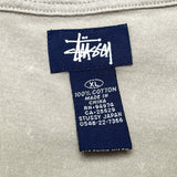 (vintage) 1990'S～ OLD STUSSY NAVY TAG LOGO ALL OVER PRINT SHORT SLEEVE POLO SHIRT