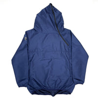 (VINTAGE) 2000'S PARCA DIAGONAL ZIPPER DESIGN PUCKABLE PULLOVER HOODIE