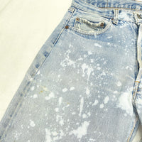 (VINTAGE) 1970'S～ Levi's 501 66 CHAIN STITCH BLEACHED DENIM PANTS