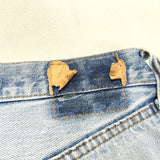 (VINTAGE) 1970'S～ Levi's 501 66 CHAIN STITCH BLEACHED DENIM PANTS