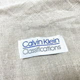 (VINTAGE) 1980'S～ Calvin Klein LINEN 100% 1 BUTTON BLAZER JACKET