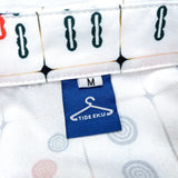 (UNIQUE) 2000'S～ TIDE EKU MAHJONG PILE PATTERN TOTAL PATTERN PRINT POLYESTER SHIRT