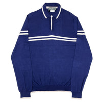 (VINTAGE) MADE IN ITALY SALVATORE FERRAGAMO CASHMERE BLEND RIB POLO SHIRT