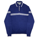 (VINTAGE) MADE IN ITALY SALVATORE FERRAGAMO CASHMERE BLEND RIB POLO SHIRT