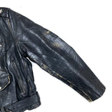 (VINTAGE) 1950'S～ WIND WARD by MONTGOMERY WARD HORSEHIDE 2 STAR DOUBLE BREASTED LEATHER BIKER JACKET