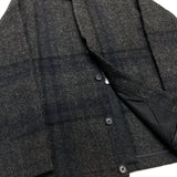 (DESIGNERS) 1990'S～ MADE IN ITALY DIRK BIKKEMBERGS HOMMES LATTICE PATTERN STAND UP COLLAR WOOL JACKET