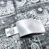 (vintage) 2022 GAP BANDANA PATTERN ALL OVER PRINT COTTON LINEN LOOP COLLAR SHORT SLEEVE BOX SHIRT