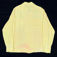 (VINTAGE) 1950'S MADE IN USA McGREGOR RAYON OPEN COLLAR BOX SHIRT AS IS
