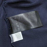 (DESIGNERS) 2007 Y-3 DEFORMED ZIP DESIGN DIAGONAL HALF BUTTON STYLE PULLOVER STRETCH HOODIE SWEAT SHIRT