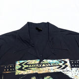 (designers) 1990'S～ MADE IN JAPAN JEAN PAUL GAULTIER HOMME MONA LISA STYLE BIG PRINT LOOP COLLAR SHORT SLEEVE BOX SHIRT