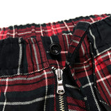 (designers) MADE IN JAPAN Bal PLAID PATTERN STRETCH EASY PANTS WITH SIDE VELOUR LINE