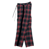 (designers) MADE IN JAPAN Bal PLAID PATTERN STRETCH EASY PANTS WITH SIDE VELOUR LINE
