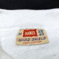 (VINTAGE) DEAD STOCK NEW 1960'S～ HANES WIND SHIELD LONG RIB PLAIN SWEAT SHIRT AS IS