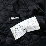 (designers) 1980'S～ MADE IN KOREA NICOLE CLUB for men SLEEVE LEATHER BUTTON VARSITY JACKET