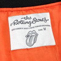 (VINTAGE) 2013 THE ROLLING STONES MA-1 TYPE PADDED FLIGHT JACKET WITH PATCH