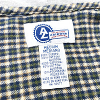 (VINTAGE) 1990'S～ MADE IN HONG KONG ARIZONA PLAID PATTERN HOODED FLANNEL SHIRT