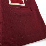 (boro) 1950'S～ B & M Knitwear LONG LENGTH LETTERMAN KNIT CARDIGAN