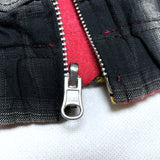 (designers) 2005 MADE IN JAPAN SASQUATCH FABRIX SHADOW PLAID X TOTAL PATTERN PRINT REVERSIBLE ZIP UP HOODIE