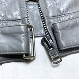 (designers) 1998 FINESSE GOOD ENOUGH UK STYLE SINGLE BREASTED LEATHER BIKER JACKET