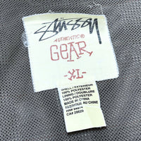 (VINTAGE) 2000'S OLD STUSSY LATTICE PATTERN HOODED NYLON JACKET