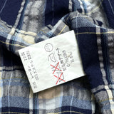(designers) 1990'S～ MADE IN JAPAN dezert from COMME des GARCONS PLAID PATTERN SEERSUCKER LOOP COLLAR BOX SHIRT