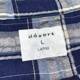 (designers) 1990'S～ MADE IN JAPAN dezert from COMME des GARCONS PLAID PATTERN SEERSUCKER LOOP COLLAR BOX SHIRT
