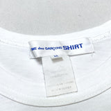 (designers) 2016 MADE IN TURKEY COMME des GARCONS SHIRT FRONT PANELED T-SHIRT WITH DEFORMED POCKET