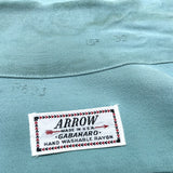 (vintage) 1950'S～ MADE IN USA ARROW STITCHED RAYON LOOP COLLAR SHORT SLEEVE BOX SHIRT