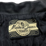 (vintage) 1980'S～ Made in Jeans LEATHER PANELED BELTED JACKET