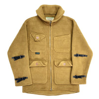 (VINTAGE) MADE IN USA DAY ONE CAMOUFLAGE DEFORMED POCKET DESIGN FLEECE HUNTING JACKET