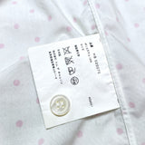 (designers) AD2001 MADE IN JAPAN COMME des GARCONS HOMME LATTICE PATTERN X POLKA DOT PATTERN PIGMENT PRINTED SHORT SLEEVE SHIRT