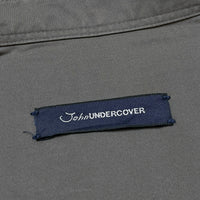 (DESIGNERS) 2016 MADE IN JAPAN John UNDERCOVER 3 COLOR PANELED PATCHWORK SHIRT WITH GUSSET