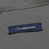 (DESIGNERS) 2016 MADE IN JAPAN John UNDERCOVER 3 COLOR PANELED PATCHWORK SHIRT WITH GUSSET