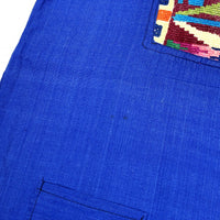 (VINTAGE) 1980'S BRAID PANELED DESIGN PULLOVER GUATEMALA SHIRT