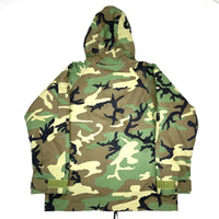 (VINTAGE) 1996 US ARMY ECWCS WOODLAND CAMOUFLAGE PATTERN GORE TEX HOODED JACKET