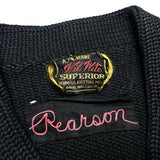 (boro) 1940'S～ Wil Wite HIGH GAUGE LETTERMAN SWEATER