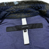 (DESIGNERS) MADE IN ITALY GRIFFIN DISTRESSED ALL OVER PRINT MILITARY BDU JACKET