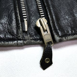 (vintage) 1990'S～ UNKNOWN SLEEVE CUT OFF UK STYLE DOUBLE BREASTED LEATHER BIKAER JACKET VEST