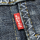 (VINTAGE) 1970'S Levi's 70505 e PAINT, EMBROIDERED DENIM TRUCKER JACKET