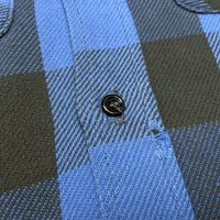 (VINTAGE) 1980'S～ MADE IN USA FIVE BROTHER BLOCK CHECKERED HEAVY FLANNEL SHIRT