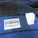 (VINTAGE) 1980'S～ MADE IN USA FIVE BROTHER BLOCK CHECKERED HEAVY FLANNEL SHIRT
