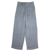 (DESIGNERS) MADE IN ITALY GIORGIO ARMANI 1 TUCK 4 POCKET WIDE PANTS