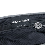 (DESIGNERS) MADE IN ITALY GIORGIO ARMANI 1 TUCK 4 POCKET WIDE PANTS